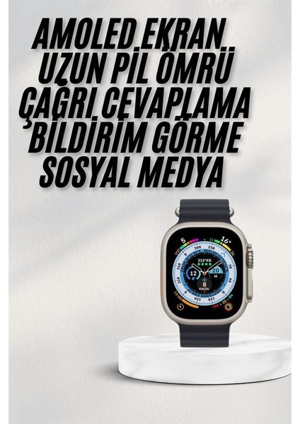 2025 Yeni Model Akıllı Saat Android ve Ios Uyumlu Çağrı Cevaplama - ?27?76E8-5G9227