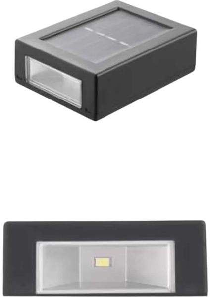 Solar Güneş Enerjili Çift Taraflı Duvar Lambası Çift Taraflı Duvar Lamba Gün - ?64?60E7-8G4