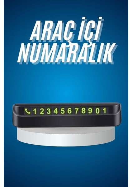 Araç Içi Numaratör Numaralık Oto Cam Kartı Fosforlu Numaratör - ?96?40E9-8G8896 fiyatları