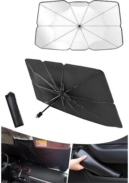 Oto Ön Cam Güneşliği Otomatik Katlanabilir Gölgelik Oto Cam Şemsiye - ?35?08E8-9G8835 indirimleri