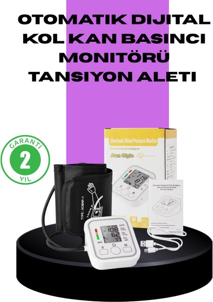 Elektronik Tansiyon Ölçer LCD Dijital Ekranlı - ?70?02E0-7G3070