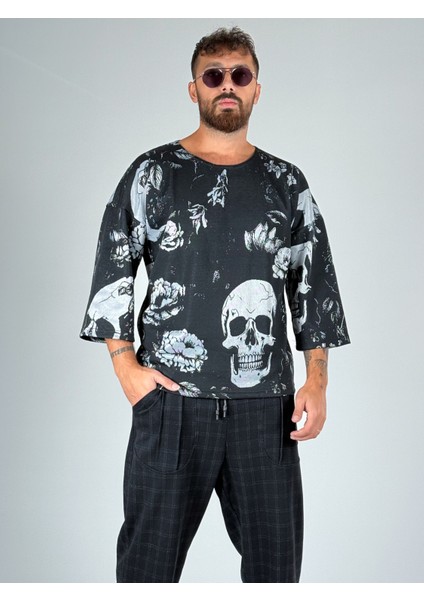 Kurukafa Desenli Fakir Kol Sweat COC1040