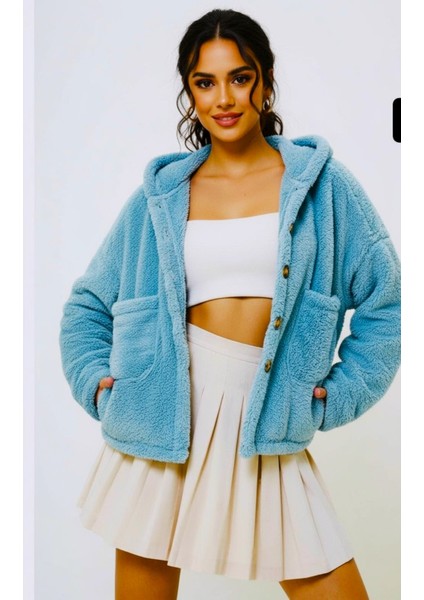 Peluş Yumoş Ceket Düğmeli Cepli fiyatları