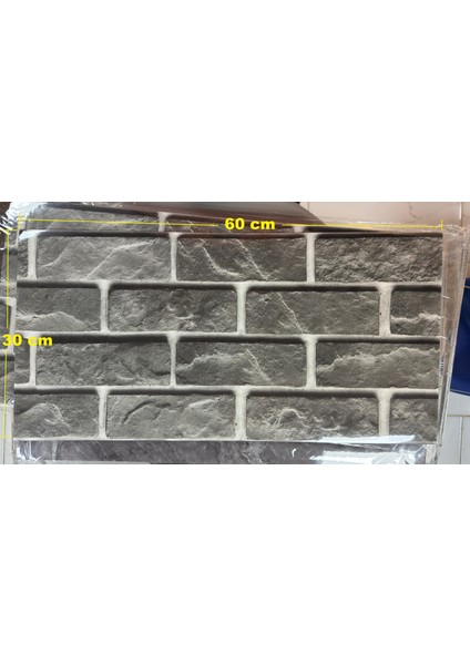 (6 Adet) Kendinden Yapışkanlı Dekoratif Esnek Köpük Beyaz Pvc Mermer Panel 60X30 (0,18 Mkr)Cm Mutfak Banyo Wc