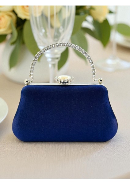 Renk Simli Saten Kristal Taşlı Saplı Kadın Abiye Çanta Düğün Nişan Mezuniyet modelleri