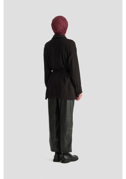 Dantelli Tunik 25KM1027 Siyah indirimleri