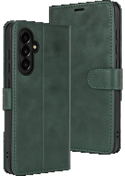 Samsung Galaxy S25 Fe Trend S Plus Kapaklı Kılıf - YEŞIL-(5796) - MCT9536-4660