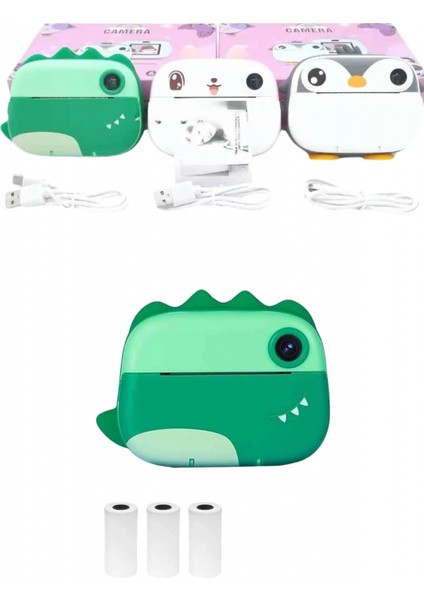 Çocuklar Için Özel Fotoğraf Makinesi Farklı Desen Seçenekli 3 Adet Rulo fiyatları