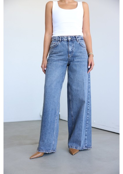 Taşlamalı Wideleg Jean modelleri