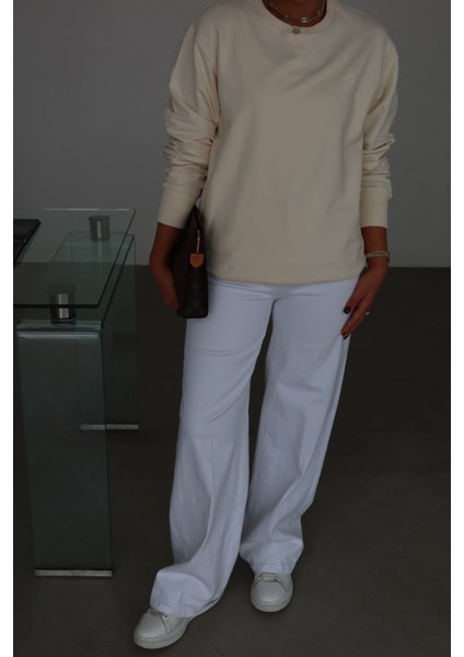 Bisiklet Yaka Oversize Basic Sweat fiyatları