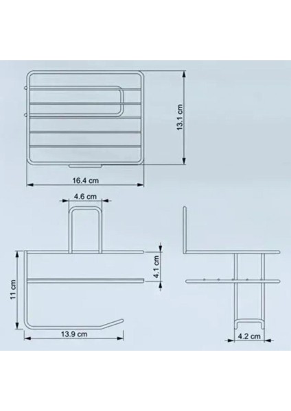 Kendiliğinden Yapışkanlı Tuvalet Kağıdı Tutacağı ve Yedek Raf - Siyah Modern Metal Tasarım (5047) fırsatları