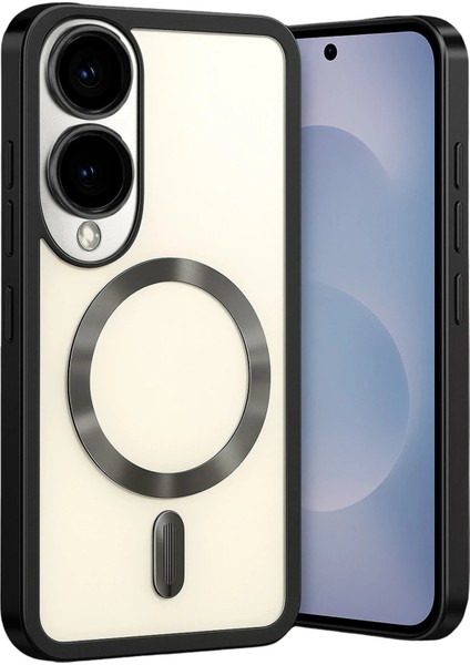 Samsung Galaxy S25 Edge Kross Magneticsafe Kapak - SIYAH-(5796) - MCT2185-3790