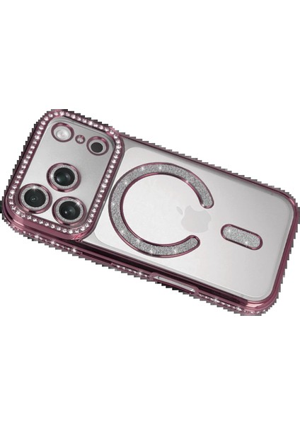 Apple iPhone 17 Pro Joke Simli Magneticsafe Kılıf - PEMBE-(5796) - MCT3192-6331 modelleri