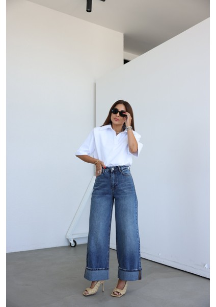 Duble Paça Eskitme Jean