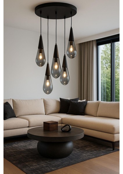 Damla Cam 4+1 Siyah+Füme