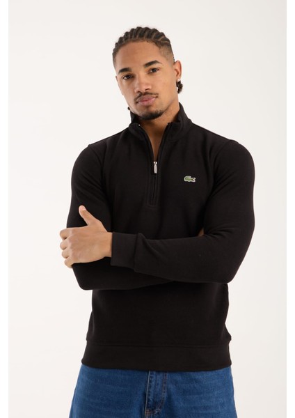 Fermuar Yaka Siyah Regular Fit fırsatları