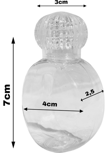 Yuvarlak Plastik Şişe 50CC - 50 Adet fırsatları