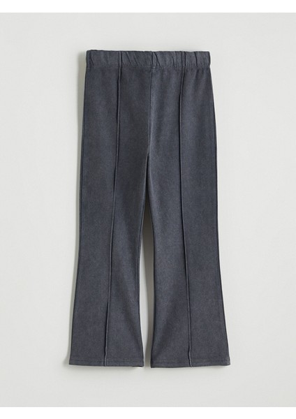 Yeni Sezon Beli Lastikli Kız Çocuk Ispanyol Paça Tayt