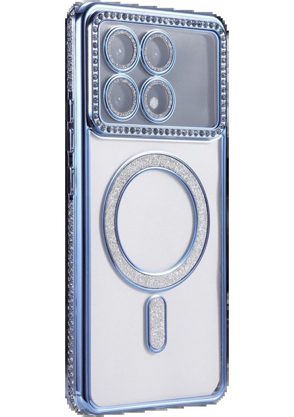 Xiaomi Poco X6 Pro Joke Simli Magneticsafe Kılıf - MAVI-(5796) - MCT2685-7833 modelleri