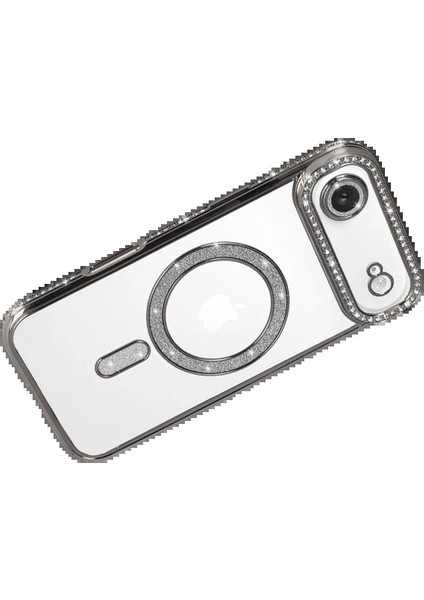 Apple iPhone 17 Air Joke Simli Magneticsafe Kılıf - GÜMÜŞ-(5796) - MCT5891-9688 fırsatları