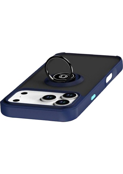 Apple iPhone 17 Pro Max Montreal Yüzüklü Silikon Kapak - LACIVERT-(5796) - MCT7778-8769 fırsatları