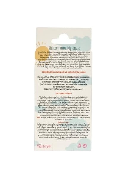 Sevgi Bebe Silikon Parmak Bebek Diş Fırçası ve Hijyenik Saklama Kutusu fiyatları