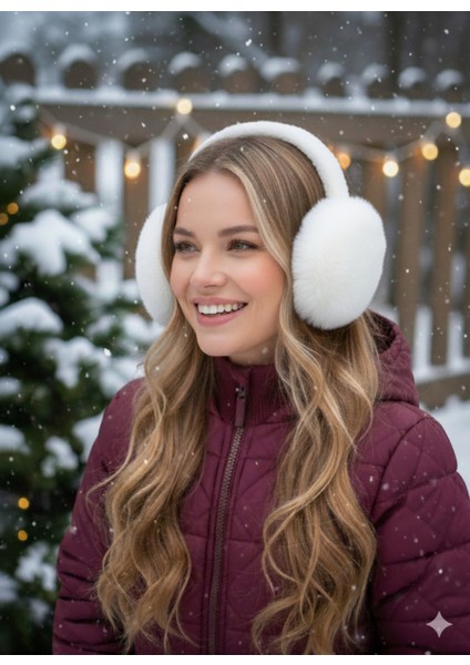 Peluş Kulaklık - Katlanabilir Yumuşak Dokulu Kulaklık