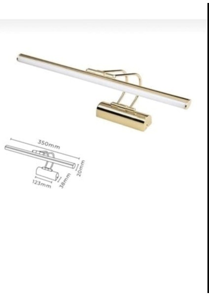 Gold Kasa Beyaz Işık Banyo Duvar Ayna Tablo Aydınlatması Flüt Aplik Kuğu Aplik