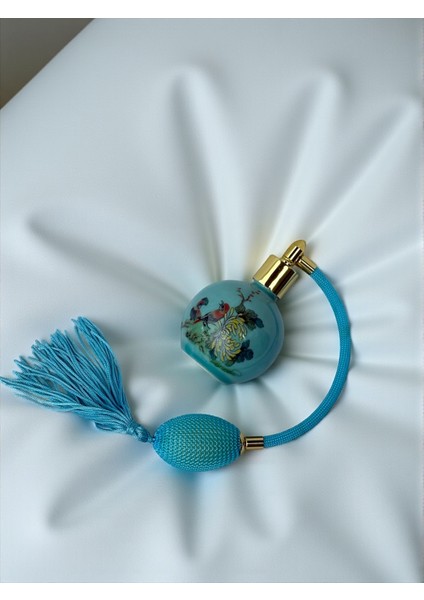 Parfüm Şişesi - Vintage Top Püskürtücülü Porselen Boş Parfüm Şişesi (Doldurula Bilir) Ne