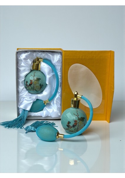 Parfüm Şişesi - Vintage Top Püskürtücülü Porselen Boş Parfüm Şişesi (Doldurula Bilir) Ne fiyatları