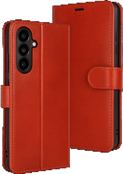 Samsung Galaxy S25 Fe Trend S Plus Kapaklı Kılıf - KIRMIZI-(5796) - MCT8160-4986