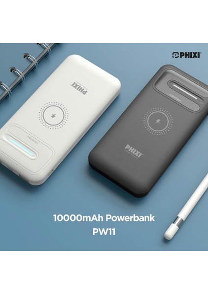 Basic PW11 10.000MAH Wireless Şarj Çift Çıkışlı LED Göstergeli Powerbank fırsatları