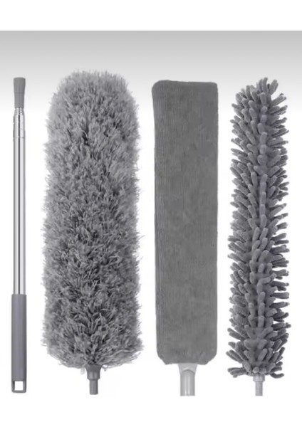 Temizlik Mop U З'lü Mikrofiber Manyetik Anti-Statik Bükülebilen Toz Alma