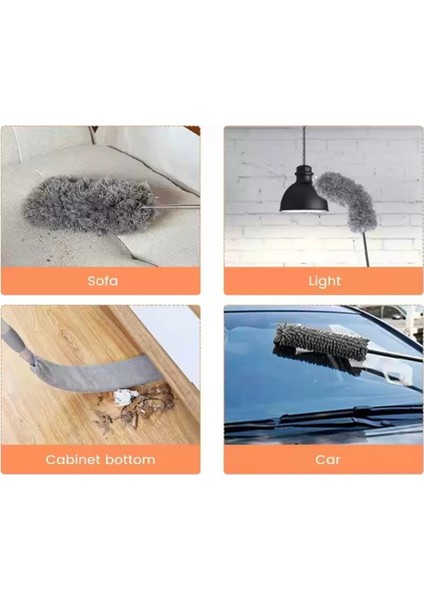 Temizlik Mop U З'lü Mikrofiber Manyetik Anti-Statik Bükülebilen Toz Alma modelleri