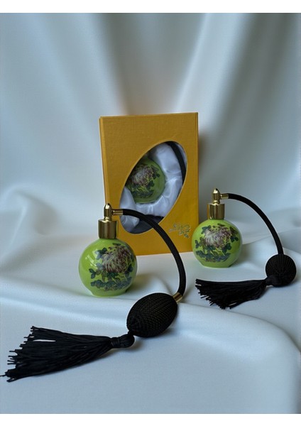 Parfüm Şişesi - Vintage Top Püskürtücülü Porselen Boş Parfüm Şişesi (Doldurulabilir) fiyatları