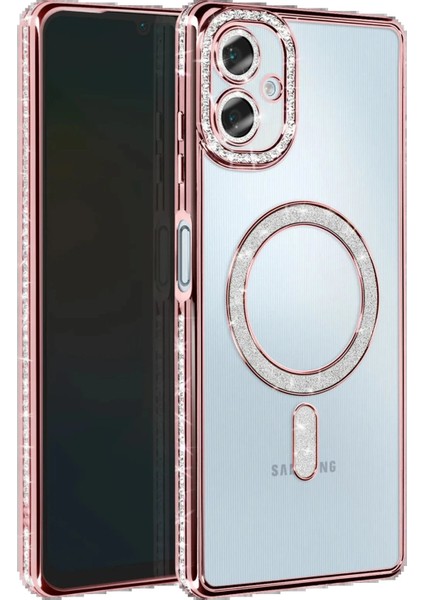 Samsung Galaxy A06 Joke Simli Magneticsafe Kılıf - PEMBE-(5796) - MCT1327-1786