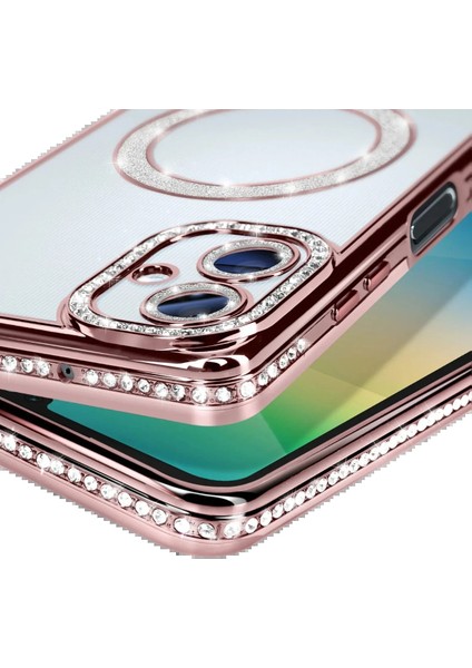 Samsung Galaxy A06 Joke Simli Magneticsafe Kılıf - PEMBE-(5796) - MCT1327-1786 modelleri