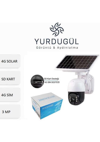 AV-M06 (4g-Solar) 3mp Sim Kartlı 4g Ptz Kamera