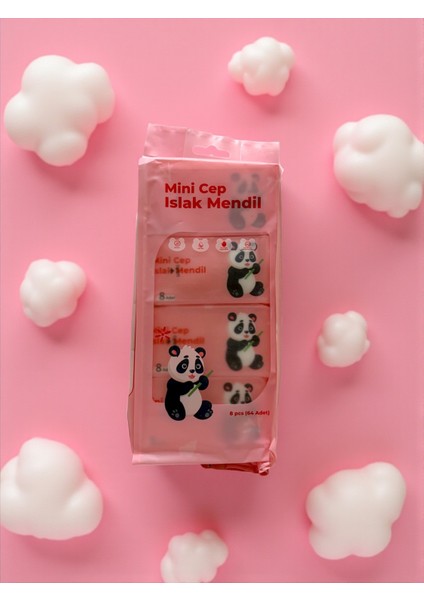 Islak Mendil 3 Paket Mini Boy 3x8 Adet Üç Renk modelleri