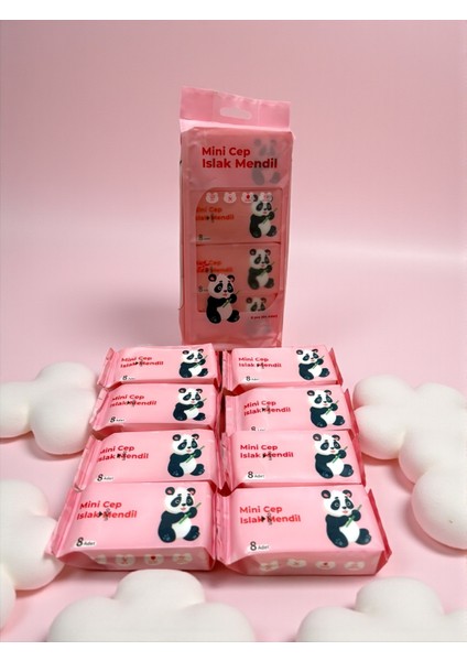 Islak Mendil 3 Paket Mini Boy 3x8 Adet Üç Renk fırsatları