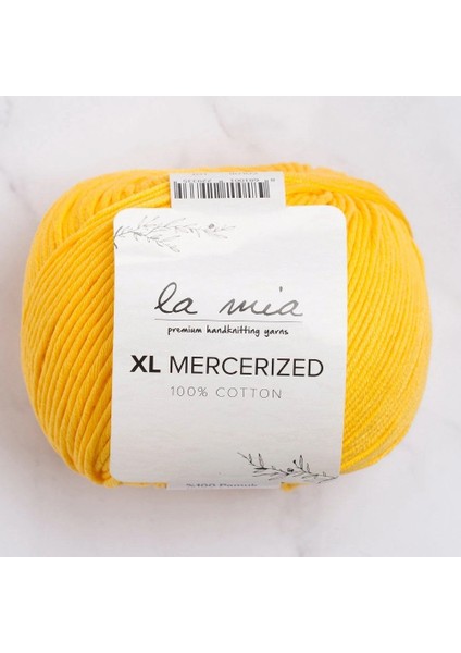 La Mia Xl Mercerized Koyu Sarı El Örgü Ipi - 181 - 33771