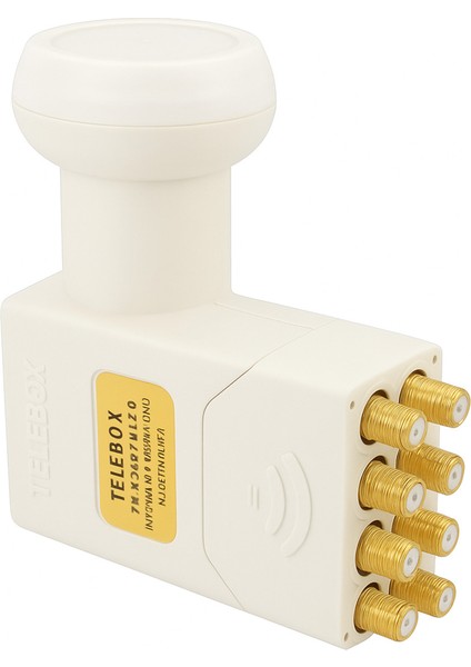 Telebox Tx-Pe 8li Lnb (Octo) Gold 0.1db 3D Fhd 4K Uyumlu