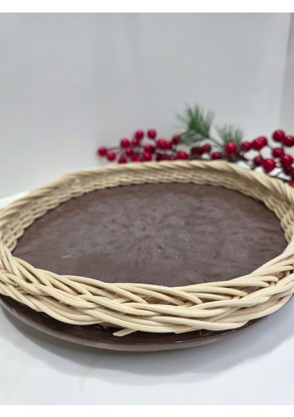 Bambu Ip Örgülü Dekoratif Seramik Tabak modelleri