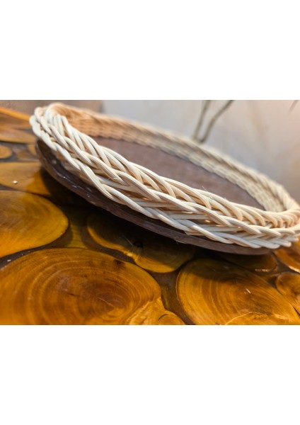 Bambu Ip Örgülü Dekoratif Seramik Tabak indirimleri