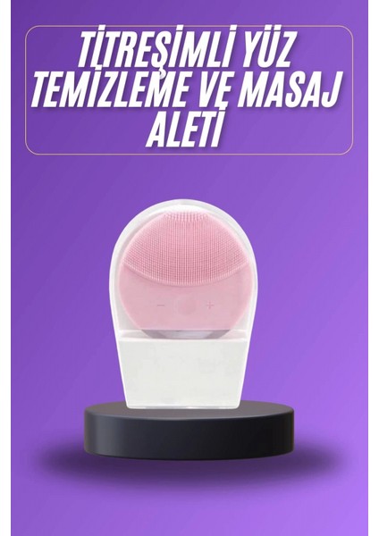 Titreşimli Yüz Masaj Aleti Titreşimli Makyaj Temizleme Cihazı