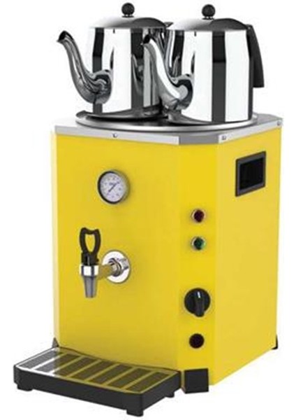 2 Demlikli Elektrikli Jumbo Çay Makinesi Otomatı Semaver Çay Ocağı 23 Litre - 2 Adet Demlik Hediye fiyatları