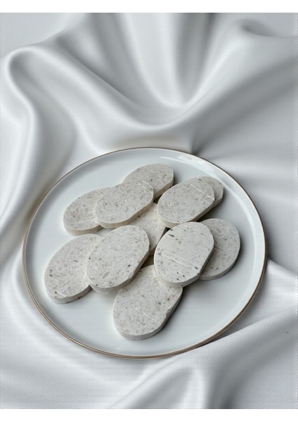 Lavanta Parçacıklı Kokulu 25 G Oval Sabun Söz Nişan Nikah Bebek Hediyelikleri Içindir- 25 Adet