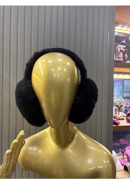 Peluş Kulaklık - Katlanabilir Yumuşak Dokulu Siyah Kulaklık fiyatları