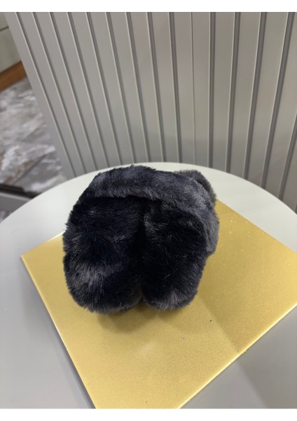 Peluş Kulaklık - Katlanabilir Yumuşak Dokulu Siyah Kulaklık fırsatları