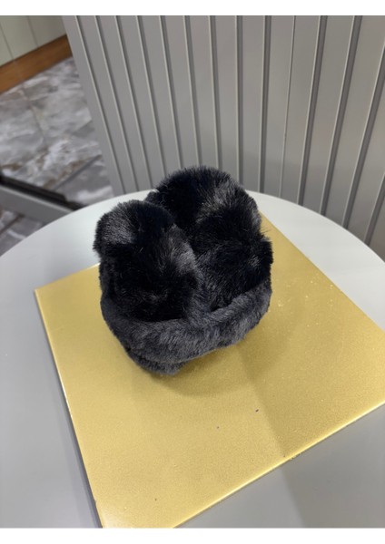 Peluş Kulaklık - Katlanabilir Yumuşak Dokulu Siyah Kulaklık indirimleri